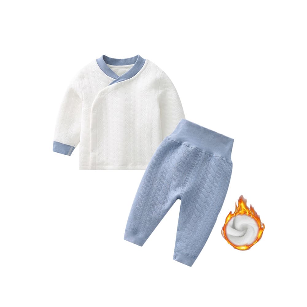 Menino roupas de bebê primavera outono terno meninas acolchoado inverno roupa interior dividir crianças engrossado quent