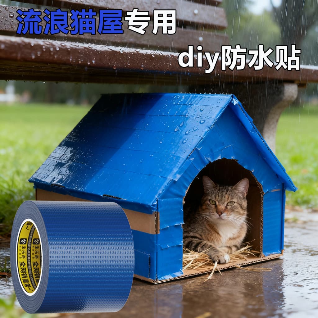 Diy Home diy Caseiro Maca de Gato Casa de Cachorro Autoadesivo Adesivo À Prova D 'Água Ao Ar Livre Casa de Gato Vadios À