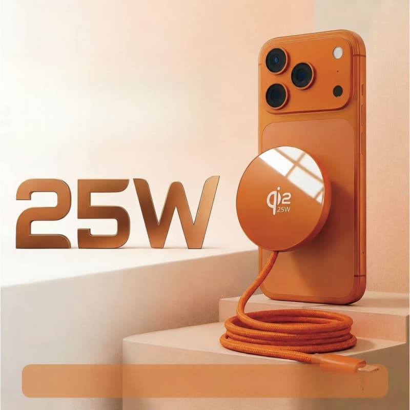 Carregador Magnético Sem Fio De 25 W Fino E Leve Não Fica Quente Adequado Para Telefones Celulares