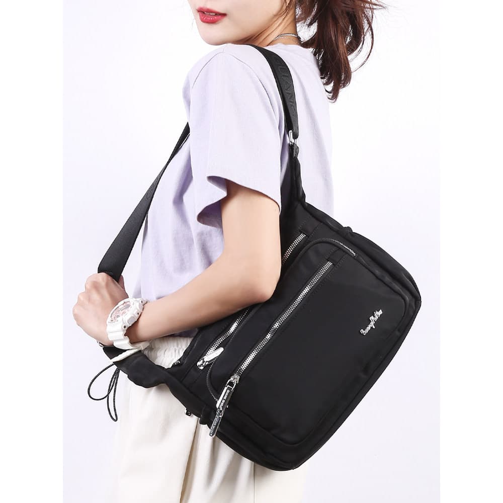 Bolsa bolsa feminina Shou feminino Casual impermeável com vários compartimentos de meia-idade