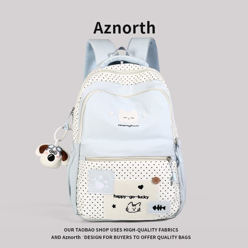 AZN novo produto mochila feminina nicho Design sentir alta aparência júnior estudante do ensino médio mochila de grande