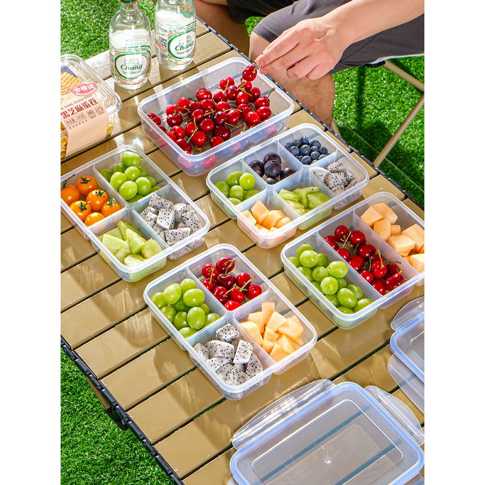 Conjunto de utensílios de mesa para piquenique, portátil, acampamento ao ar livre, equipamento de piquenique, caixa de a