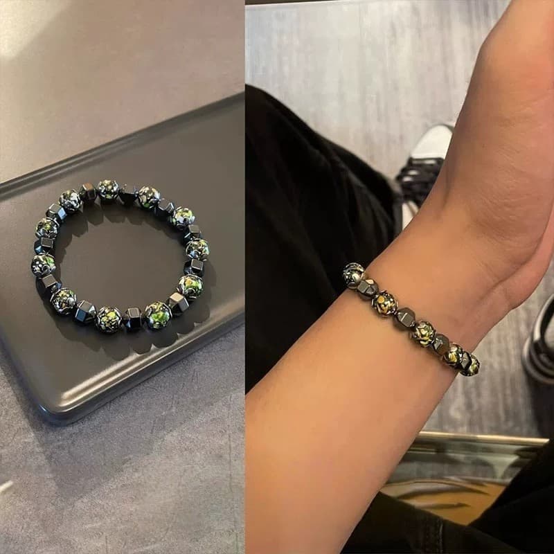 pulseira pulseira feminina de costura Irregular masculina Hip-Hop nicho Design pulseira All-Match luz luxo High