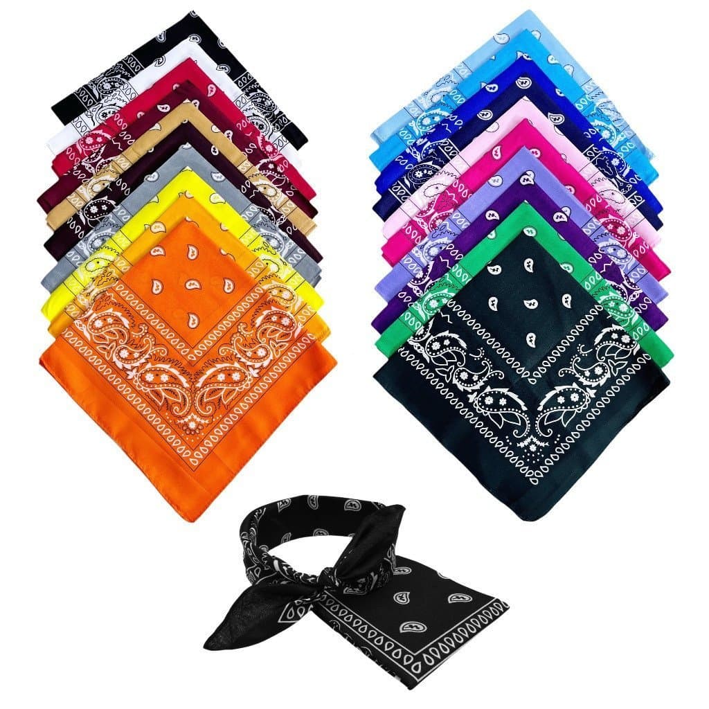 4 Bandanas Escolha as Cores Bandana Lenço Estampado