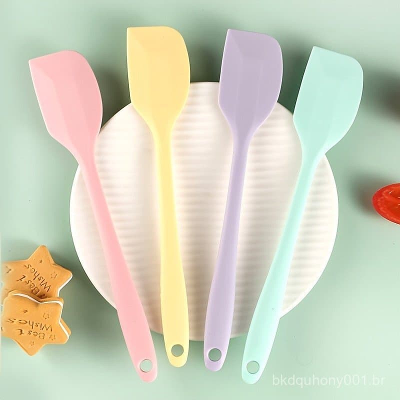 1 peça de ferramentas de cozimento de espátula de silicone de alta qualidade, espátula de silicone resistente ao calor,