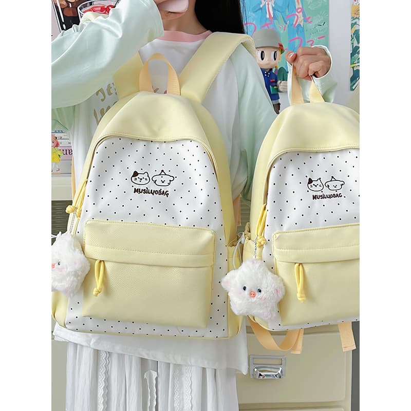 Estilo coreano fresco nicho júnior estudante do ensino médio mochila bonito menina All-Match classe saco de escola de gr