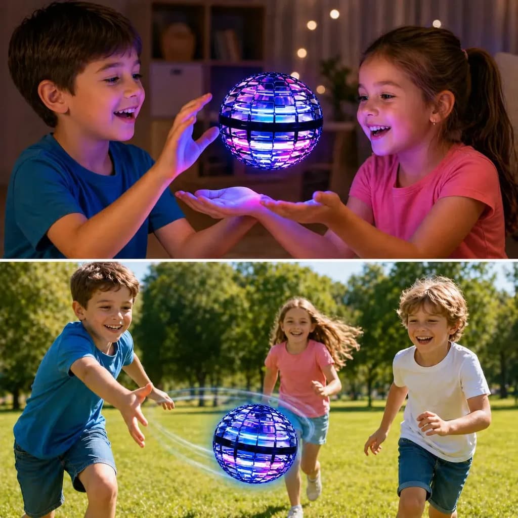 Brinquedo Bola Voadora com Sensor Inteligente Boomerang