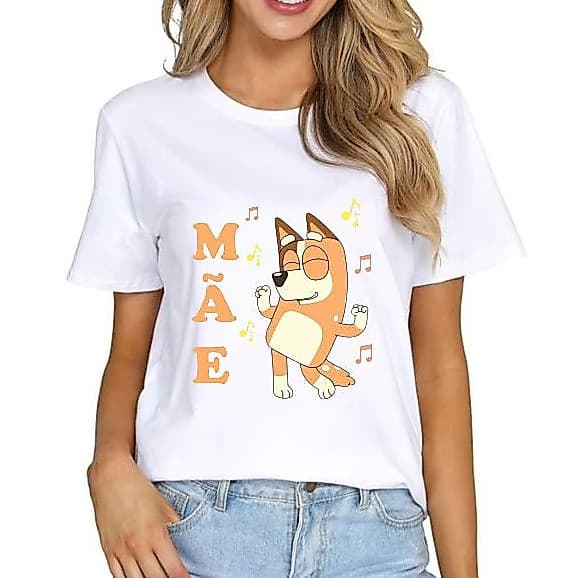 Camiseta UNISSEX INFANTIL E ADULTA, Desenho Animado Mãe Sem Balão, Moda, Filme, Casual, Personalização