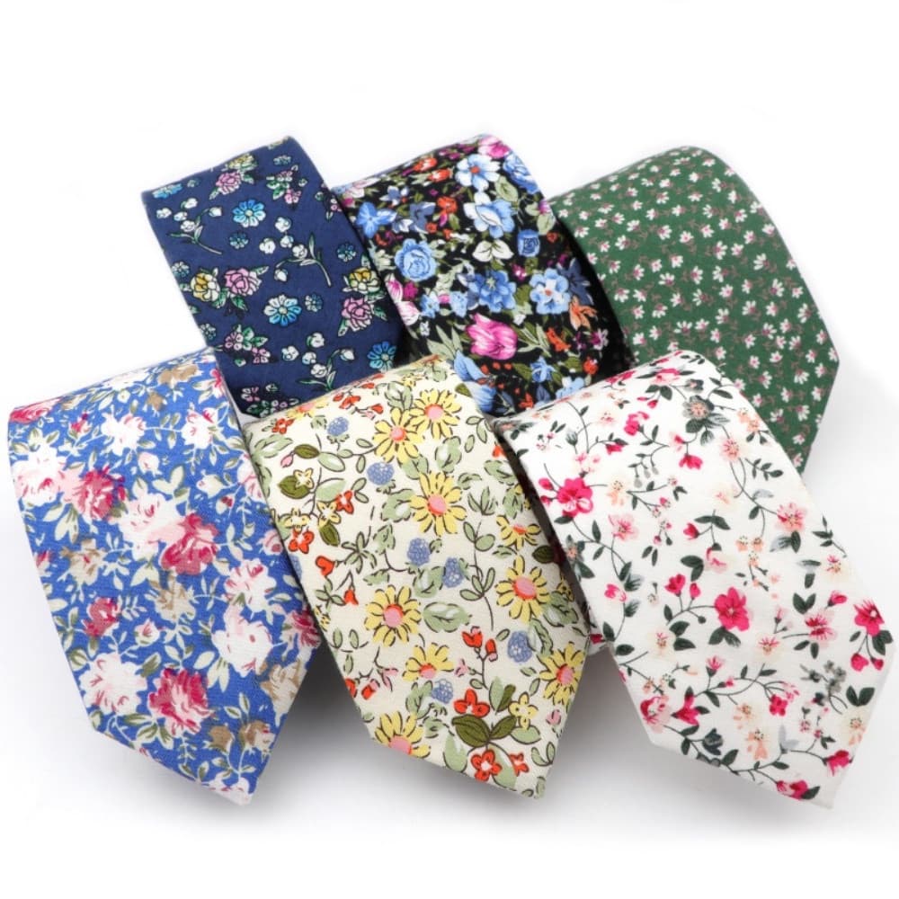 ZONFAZ Novo Floral Masculino 100 % Algodão Gravatas Vintage Casual Nicktie Padrão De Flor Macia Gravata Jantar De Casame