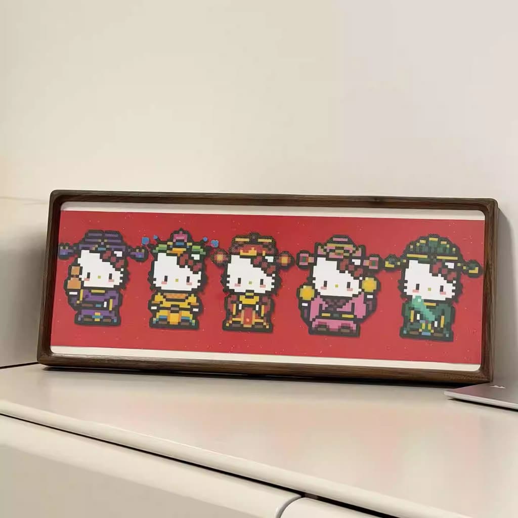 Olá kt Wufu Linmen feijão de combate pacote Material conjunto completo ferramentas caseiro diy moldura ornamentos 2026 d