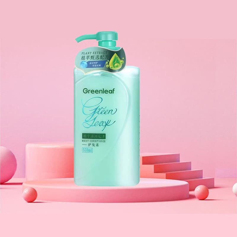 Folha verde amor vida extrato de planta hidratante brilhante condicionador conjunto combinação condicionador nutritivo 5