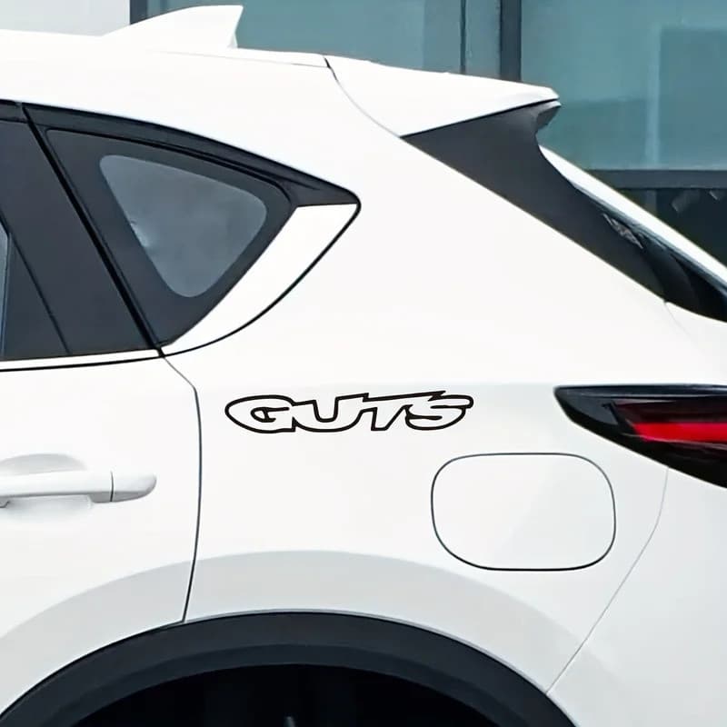 1PC GUTS Carta Adesivo Decalque De Vinil À Prova Dwaterproof Água Para Carro Motocicleta Veículo Decoração Exterior