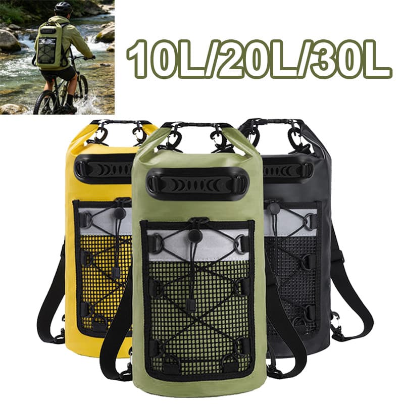 Bolsa Impermeável Saco Estanque 10/20/30L Camping Bag Mochila Pesca Caiaque Natação
