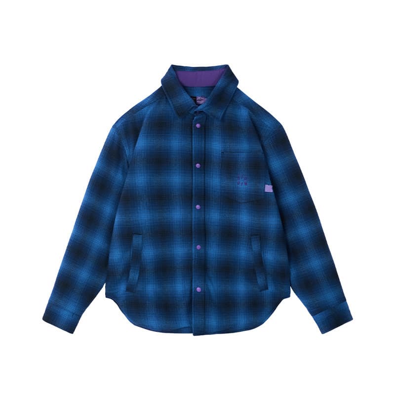 OFFWINTER Algodão Azul Preto Camisa Xadrez Casual Moda Outono Inverno Desgaste