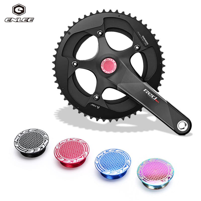 Criança selvagem bicicleta oco integrado pedaleira manivela capa de poeira Mountain Road Bike XT eixo Central alumínio t