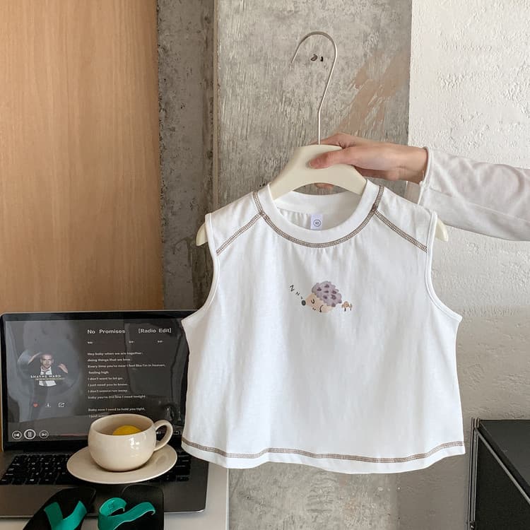 Meninos verão colete camiseta 2026 novo estilo crianças simples estilo ocidental colete menino bebê verão Casual sem man