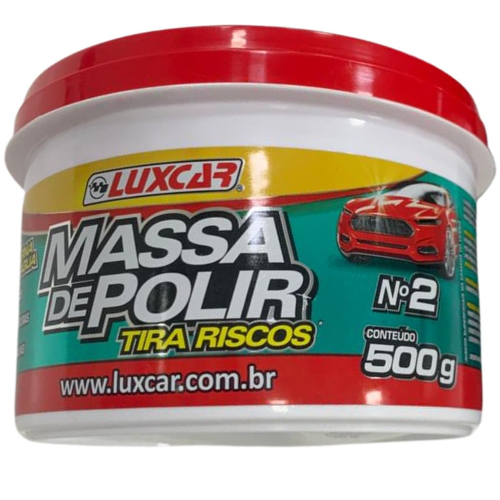 Massa De Polir Luxcar Tira Riscos Recupera Pintura Queimada