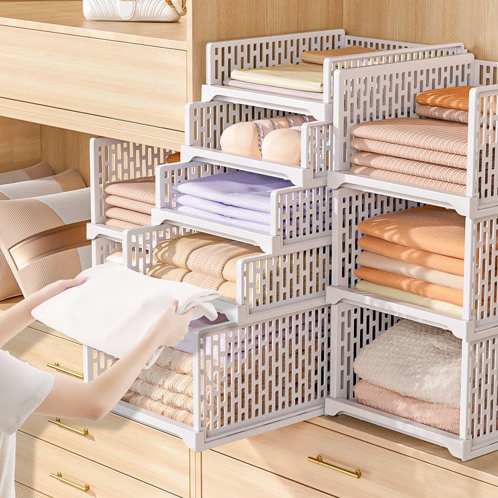 Guarda-roupa em camadas partição armazenamento ferramenta útil tipo gaveta roupas organizador Rack quarto dormitório gua