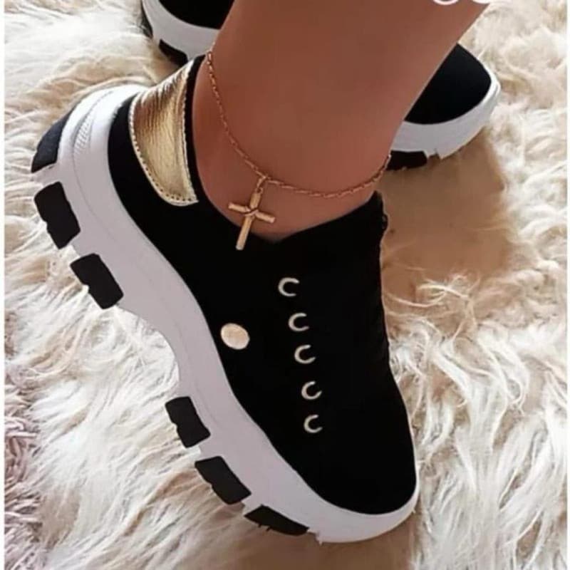 Tênis Feminino Casual Plataforma Leve Confortável Promoção Envio Rápi