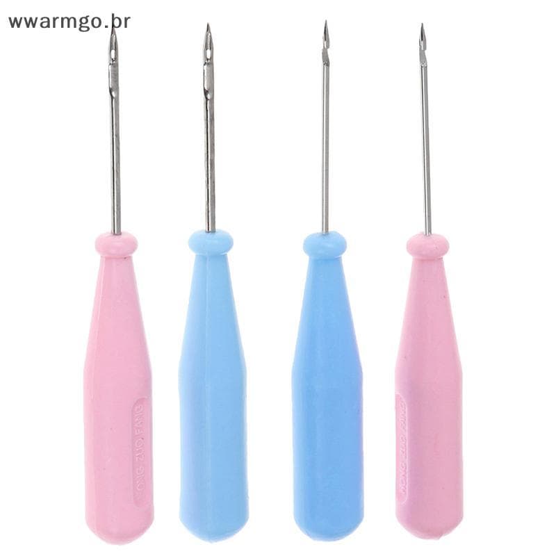 WWARM Aço Costura Furador Sapatos Buraco Gancho DIY Ferramenta De Couro Agulhas De Reparo De Sapato