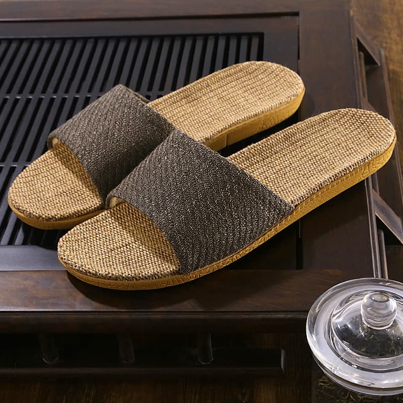 Verão malha algodão linho moda única na moda interior antiderrapante linho confortável respirável absorvente de suor das