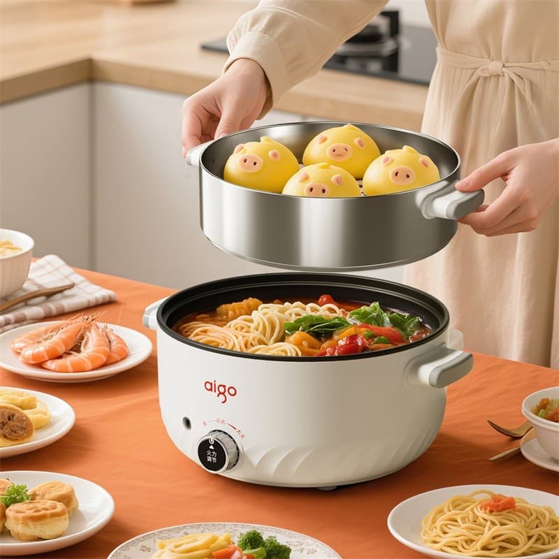 Panela quente elétrica Patriot multifuncional panela quente elétrica doméstica panela integrada 220V panela elétrica