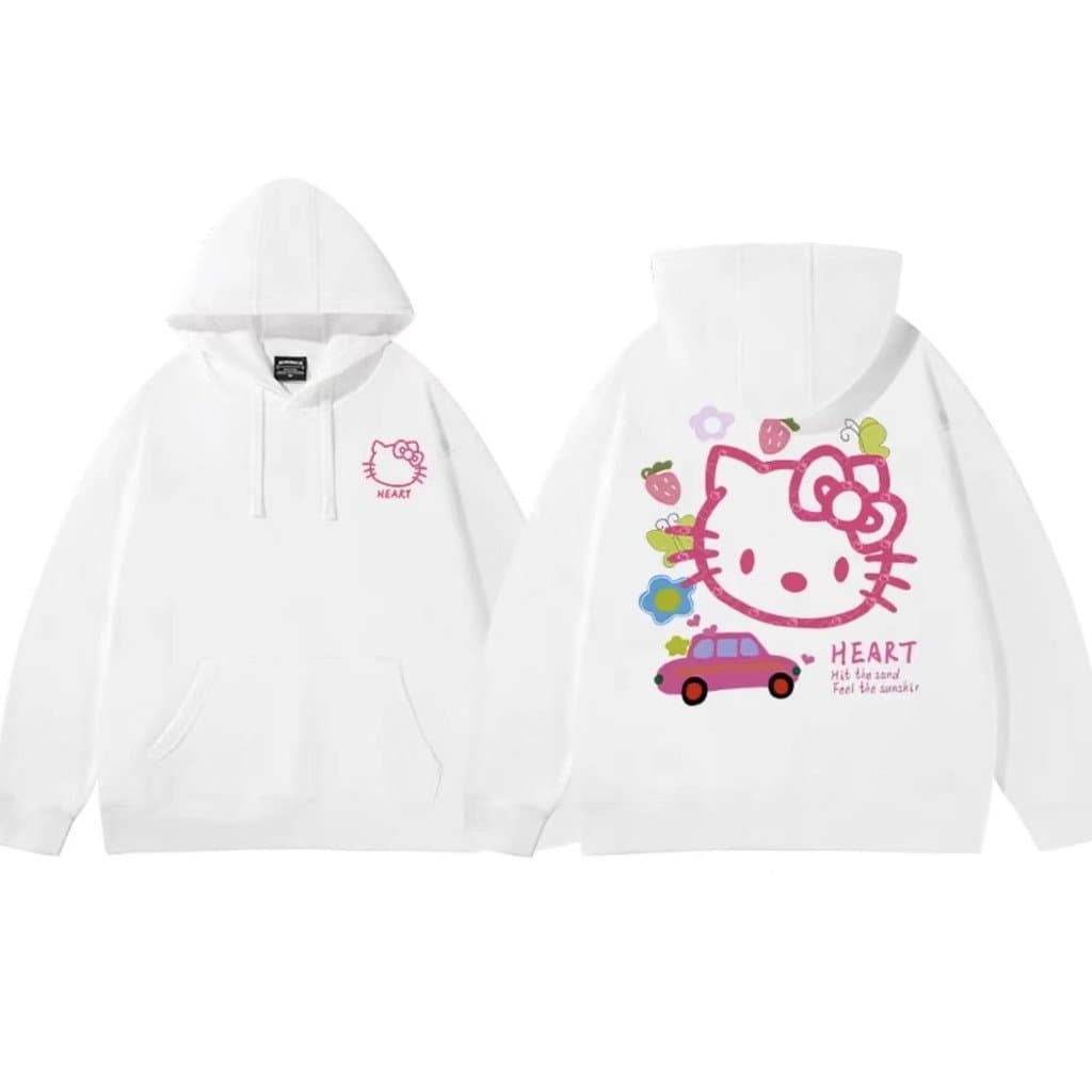 Outono inverno moletom feminino forro de lã Casual bonito olá kitty comércio exterior olá kitty tailândia vietnã sudeste