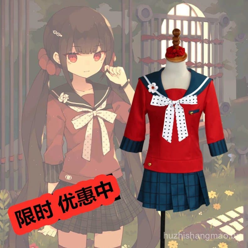 Cosplay de Danganronpa Harukawa Maki, Uniforme Escolar, Roupa de Role Play de Anime