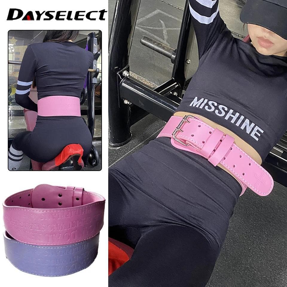 DAYSELECT Fitness Cintura Suporte Hard Pull Levantamento De Peso Treinamento De Força Ultra Fibra Guarda Lombar