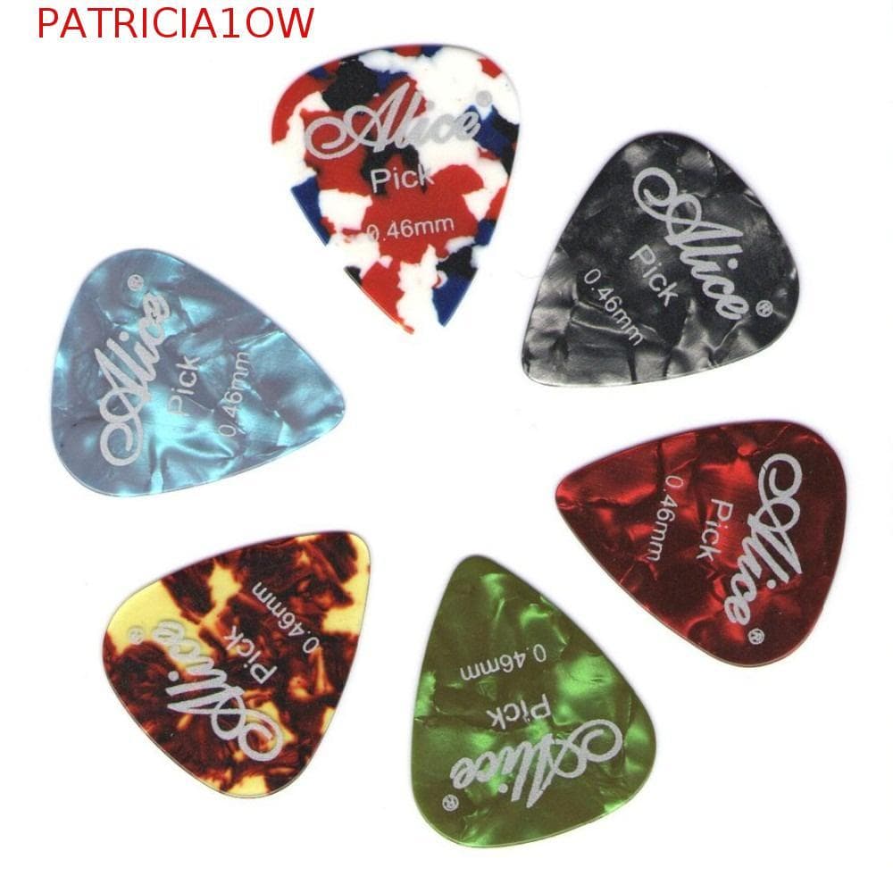 PATRICIA1OW 5 Peças De Palhetas De Celulóide Coloridas , Palheta De Guitarra Aleatória De Cor Mista , Espessura 0.46-1.5
