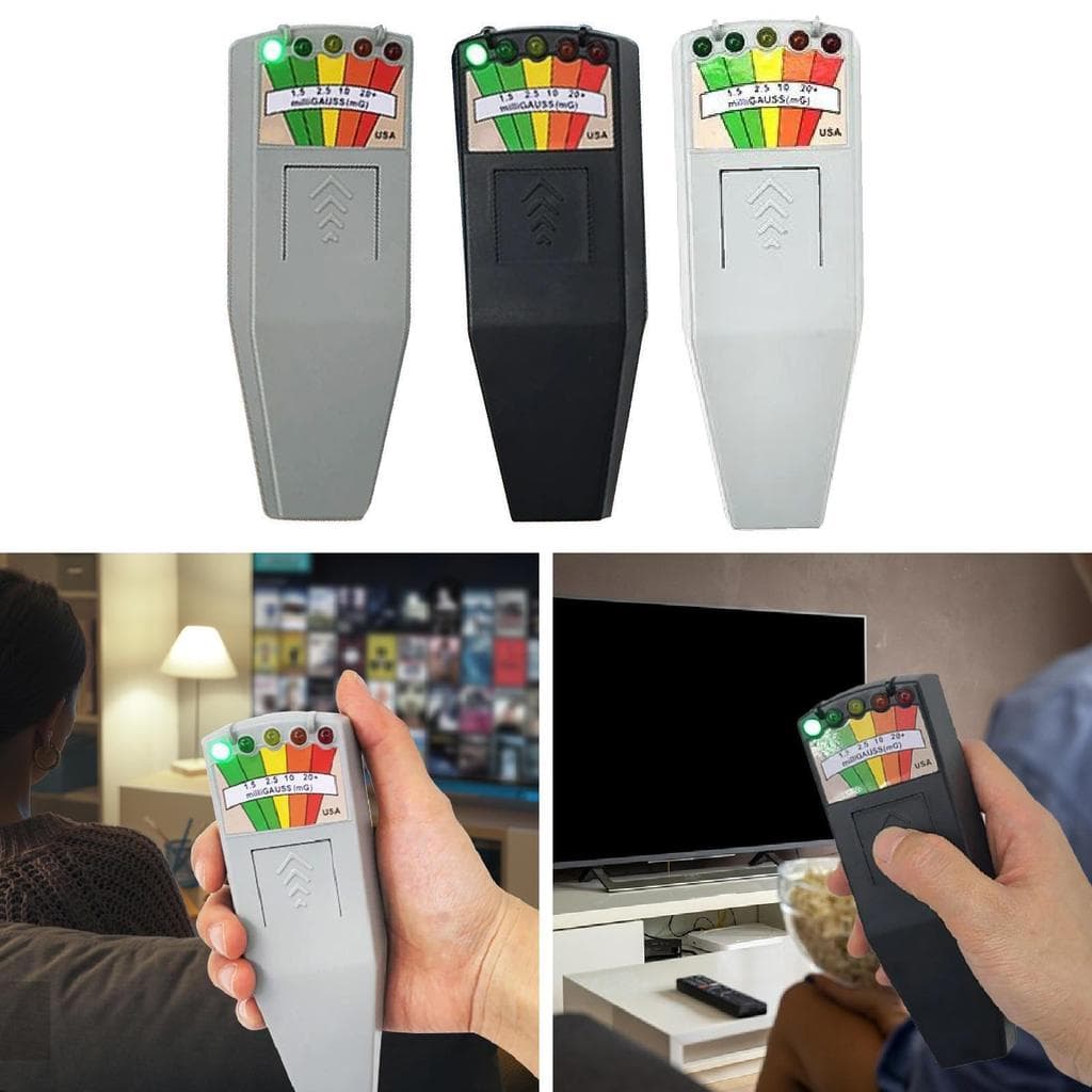 [predolo21x] LED Medidor EMF Portátil Compacto Com 5 Indicadores Detector De Campo Magnético