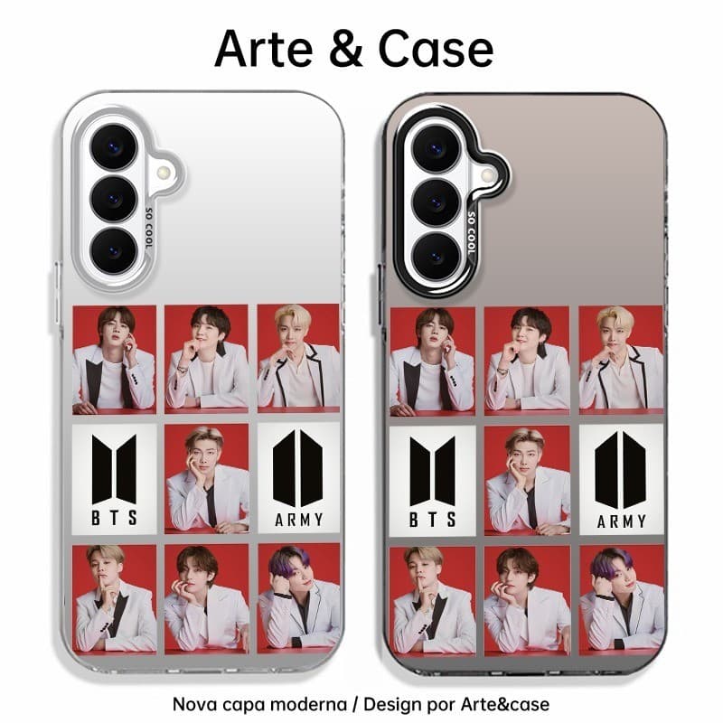 Capinha de silicone fosca impacto-Bangtan Sonyeondan BTS For Samsung Galaxy A07 A23 A24 A25 A30 33 34 50 55 56 Core