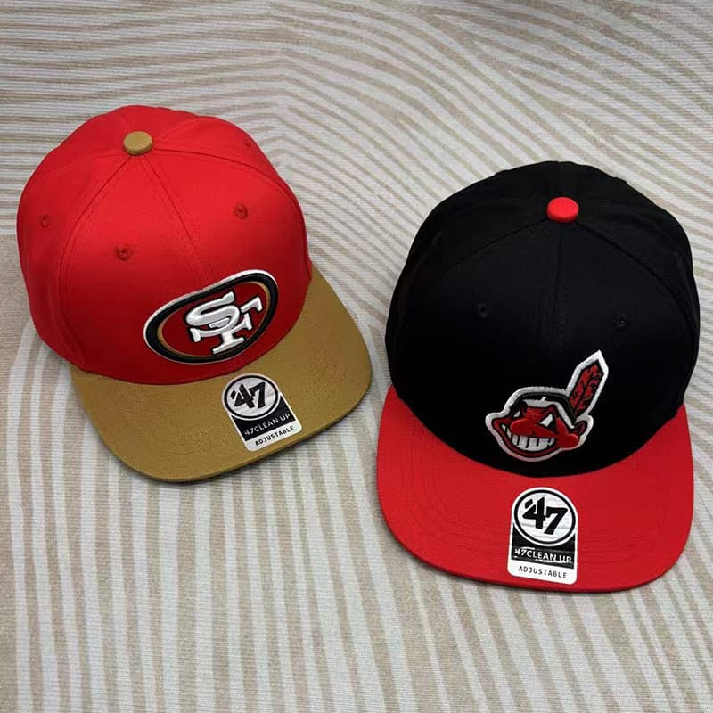 boné boné masculino 47 marca masculina feminina estilo Cleveland Indians boné de beisebol chapéu de aba plana bordado