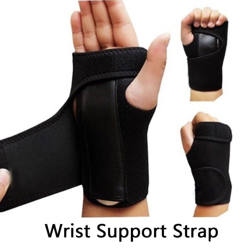 Suporte de Pulso para Artrite RE com Correia Preta BeRE, Suporte para Síndrome do Túnel Cárpico, Prático L3Z6