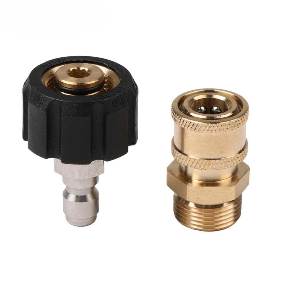 2Pcs 3/8'Ou 1/4 Kit Adaptador De Arruela De Pressão M22 14mm/15mm Giratório Fêmea Para Conjunto De Bicos De Rápida B7O2