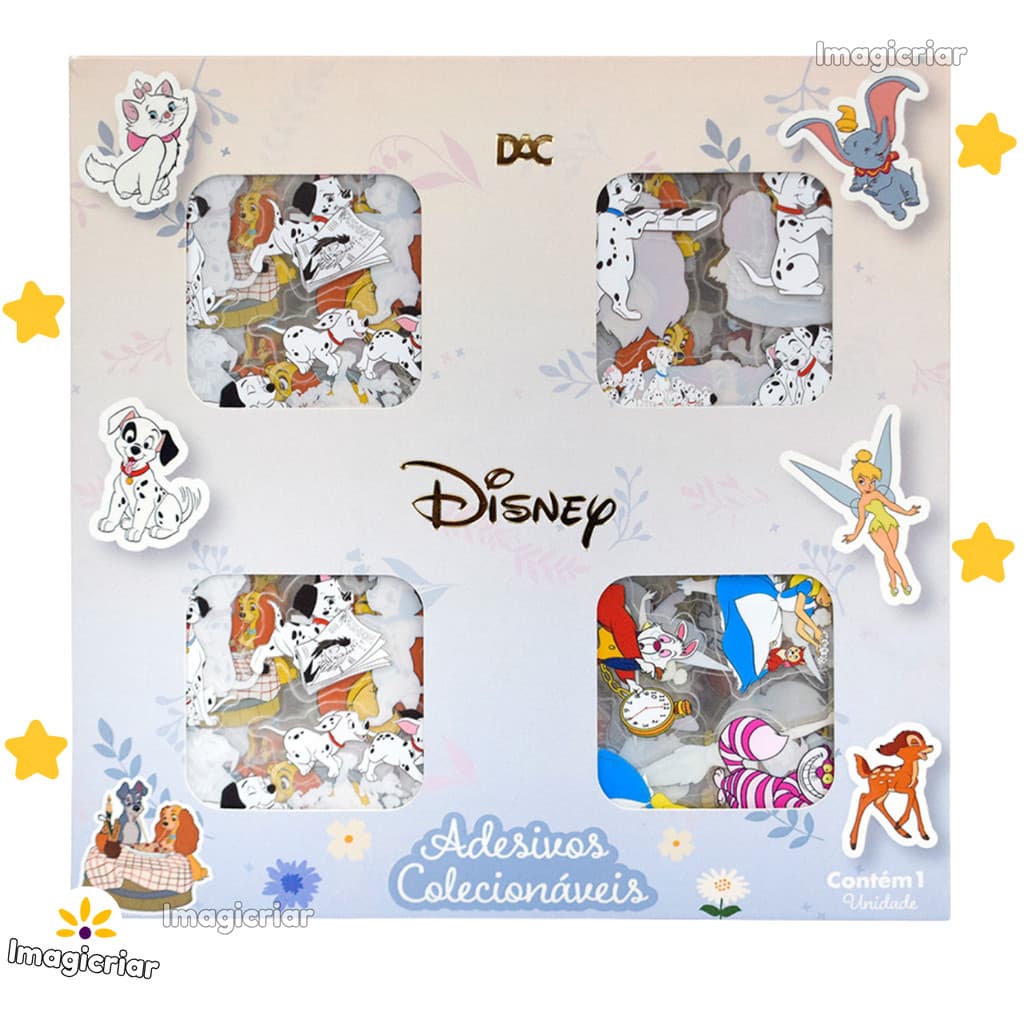 Caixa de Adesivos Disney Clássicos DAC