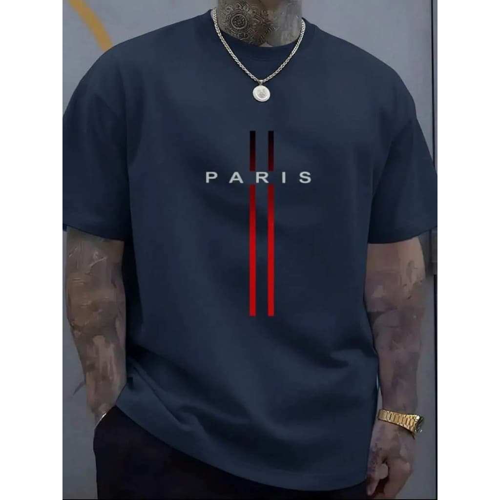 Camiseta Masculina Presente Para Ele Estampada Paris Present