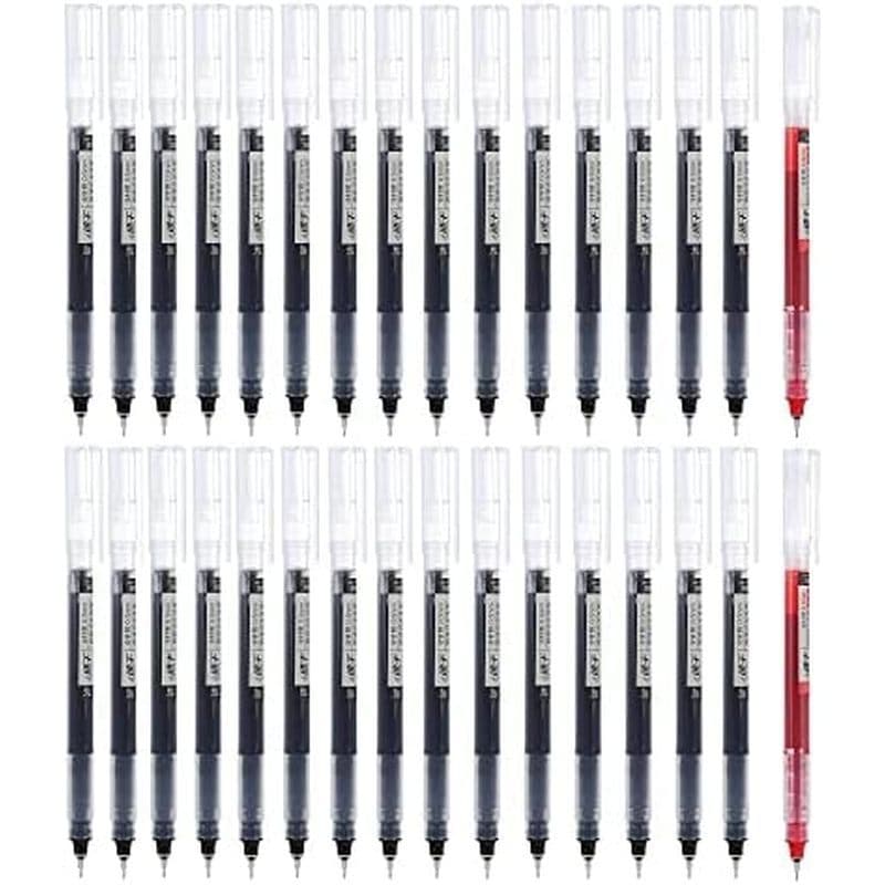 YYMIYU Canetas Esferográficas Rolantes , Tinta De Secagem Rápida 0.5 mm De Ponta Extra Fina Caneta De Líquida Rollerball