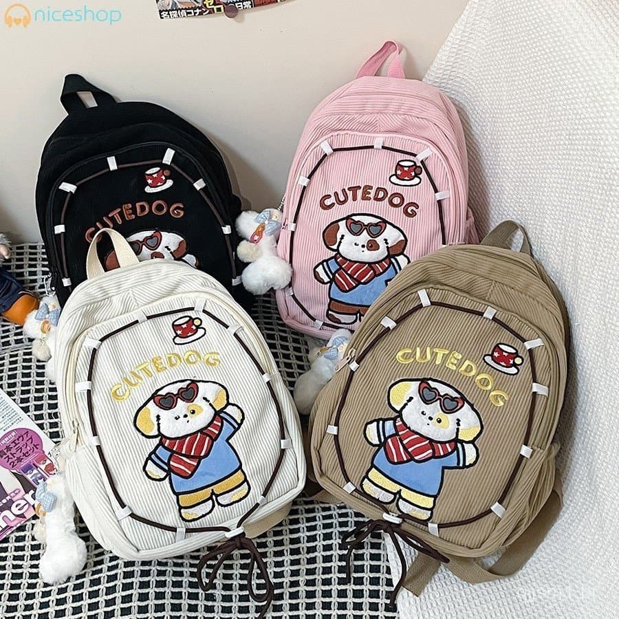 Mochila de Viagem com Estampa de Desenho Animado para Estudantes do Ensino Médio - Novo Design de Nicho 2025