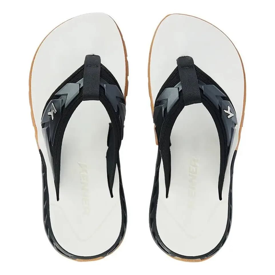 Chinelo Kenner Rakka Ultra Full Force Dlm-10 Branco Preto Crepe