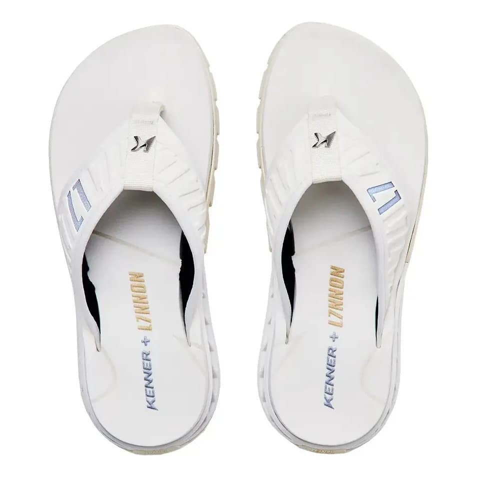 Chinelo Sandália Kenner Rakka Elite L7 All White Branco DJY-02