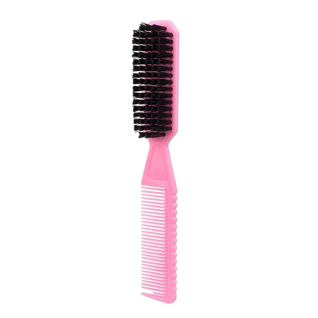 Escova FadeBrush para Barbeiro, Escova de Limpeza de Cerdas de Nylon de Dupla Face para Máquinas de Cortar Cabelo, Barba