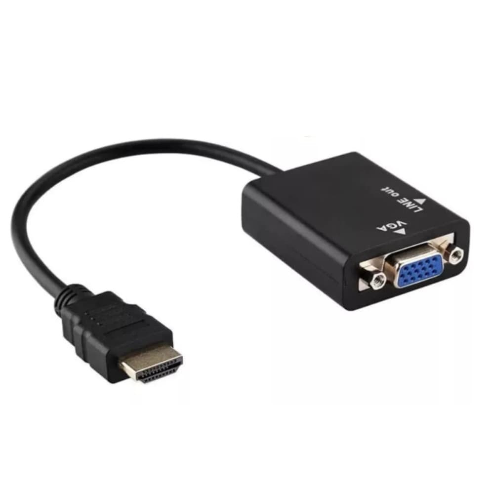 Conversor Adaptador Vídeo Hdmi Macho Vga Femea KAP-V079