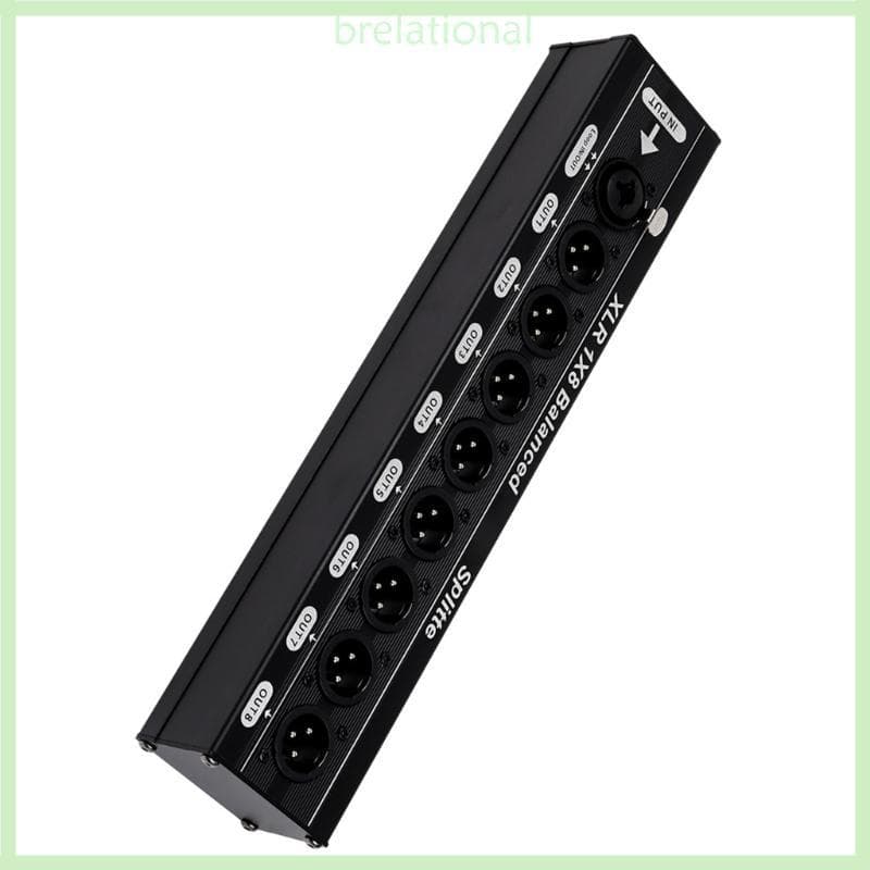 R XLR Portátil 1 8 Saídas Divisor Música Balanceado Distribuição Para Estúdios