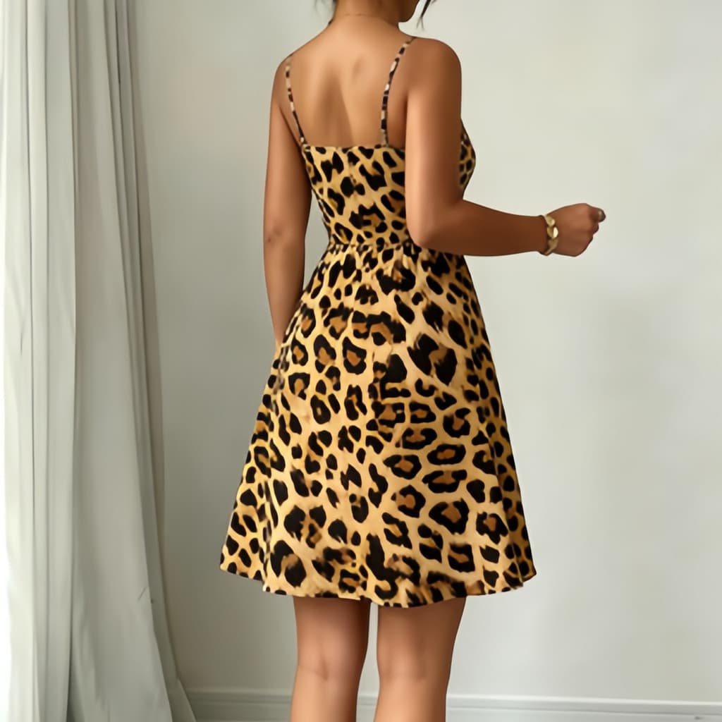 Roupas femininas de verão saia fina elegante combinar cem vestidos férias Commuter impresso estilingues mostrar fornecim