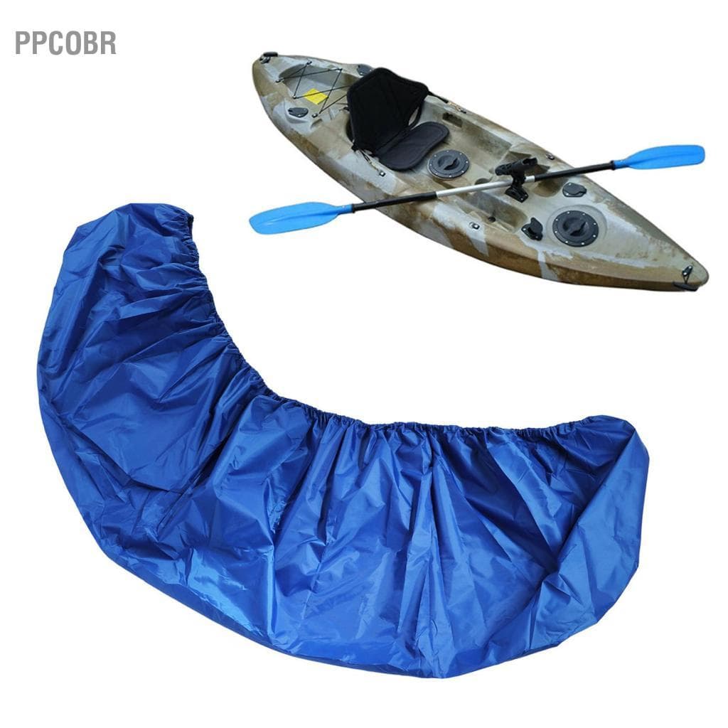 Ppcobr Capa de caiaque à prova d\'água à prova de poeira UV Proteção Oxford pano canoa barco para ambientes internos e