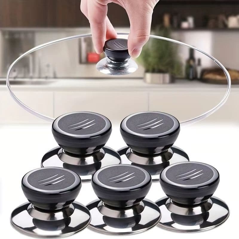 1/5 Pçs Botão Da Tampa Panela Substituição Universal Resistente Ao Calor Alça De Metal Fácil Instalação Aperto Confortáv