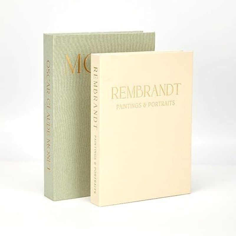 Conjunto De 2 Livros Decorativos-Caixas De Armazenamento Falso De Linho Para Decoração De Casa , Mesa De Centro E Estilo