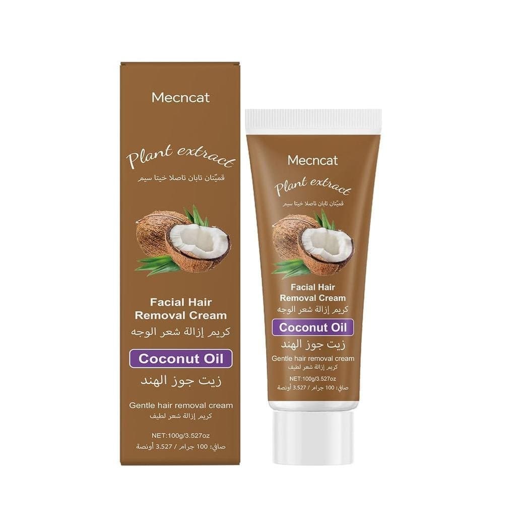 Novidade: Melhor Presente - Depilatório com Óleo de Coco para Remoção de Pelos Faciais Femininos - Infundido com Ó