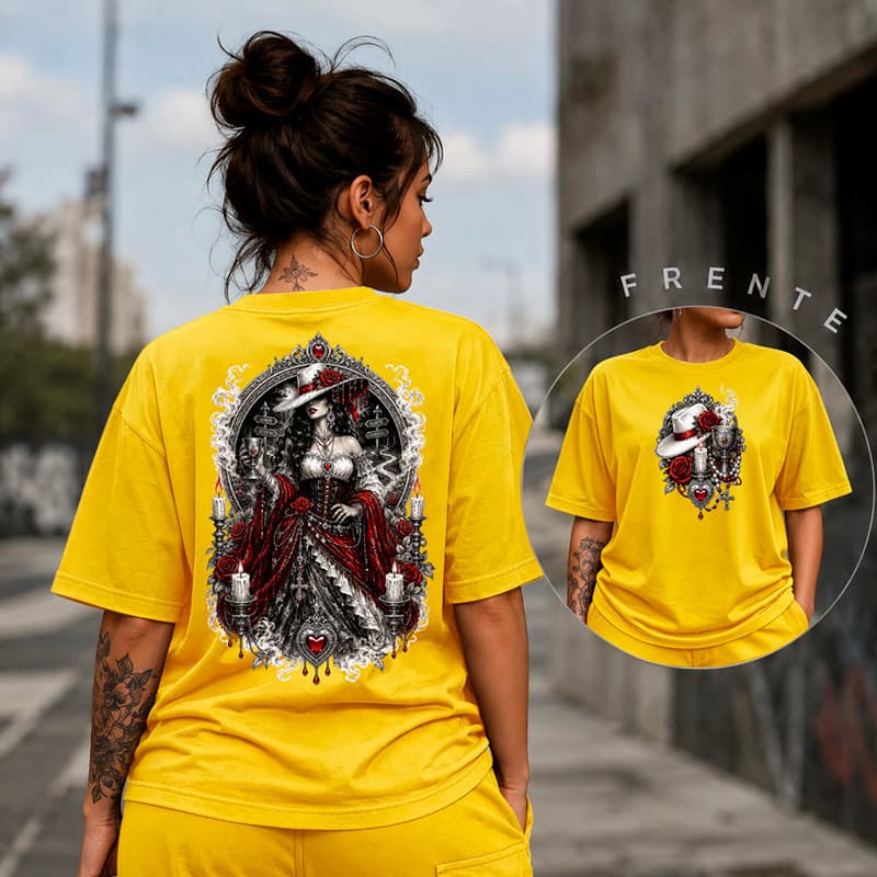 Camiseta Streetwear Maria Padilha Pomba Gira Umbanda Exu